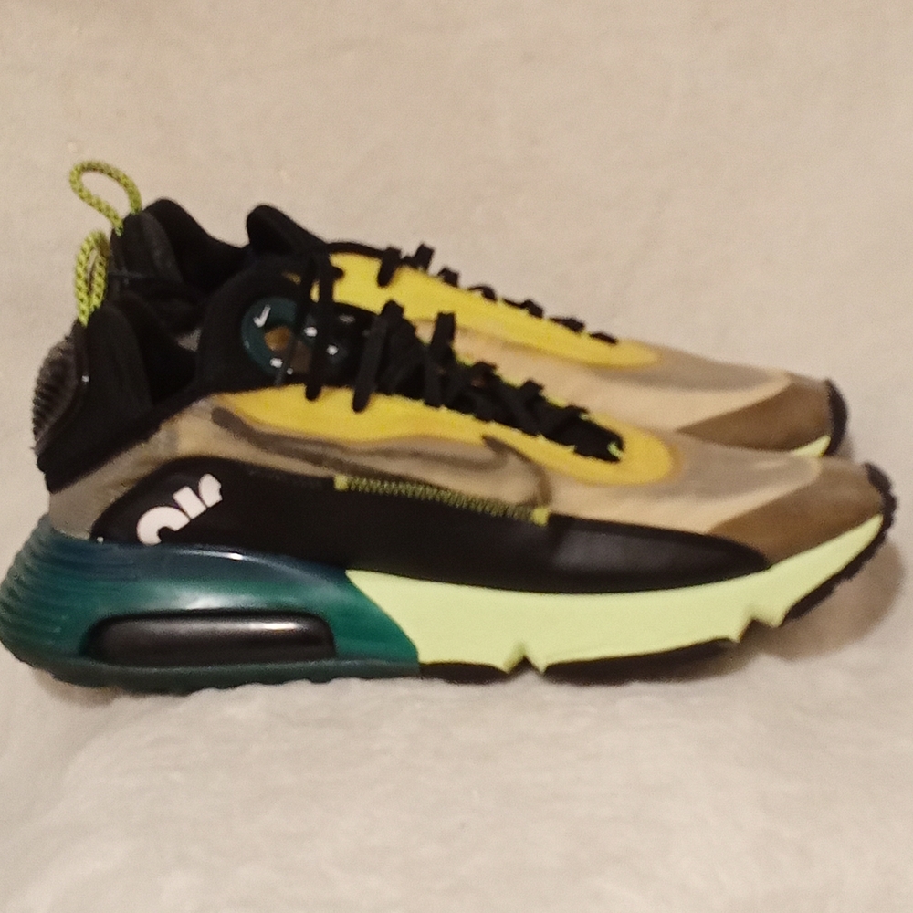 Nike Athletic Shoes - Yellow, Black, Green